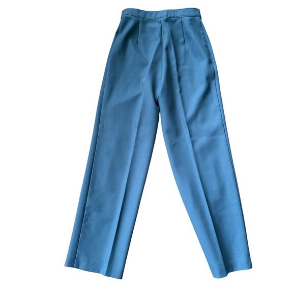 Vintage Gray High Waist Trousers Slacks Dress Pants Size 12 (26 waist) - Picture 7 of 7